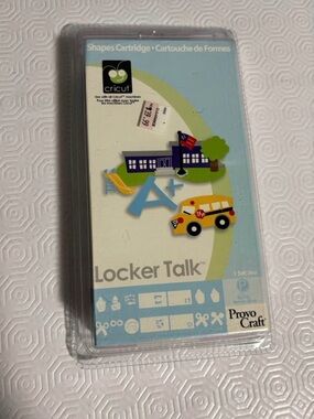 Cricut Shapes Cartridge - Locker Talk NEW